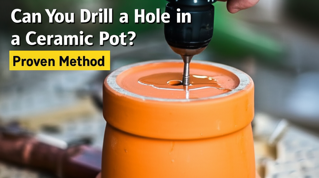 Can You Drill a Hole in a Ceramic Pot? Proven Method