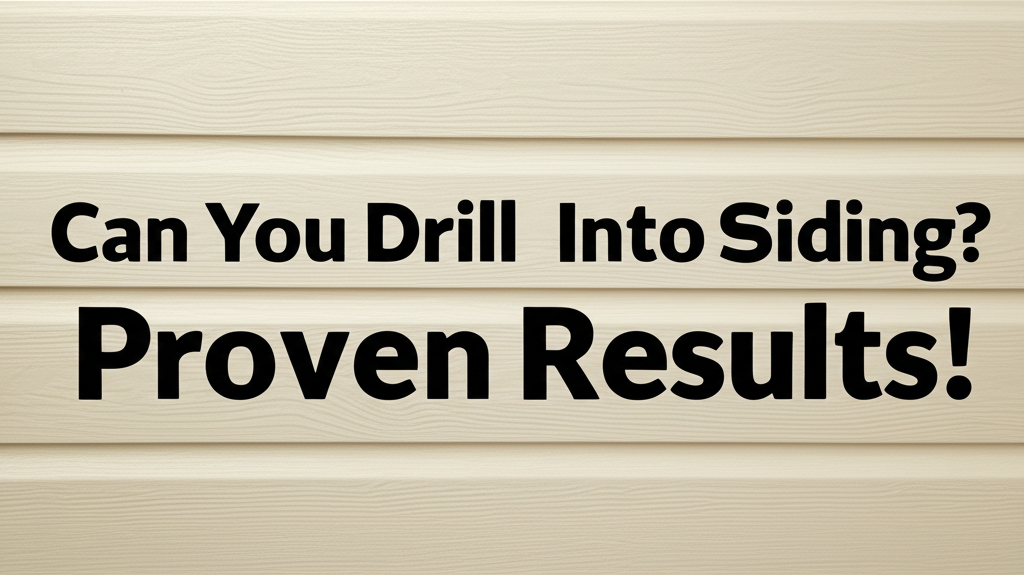 Can You Drill Into Siding? Proven Results!