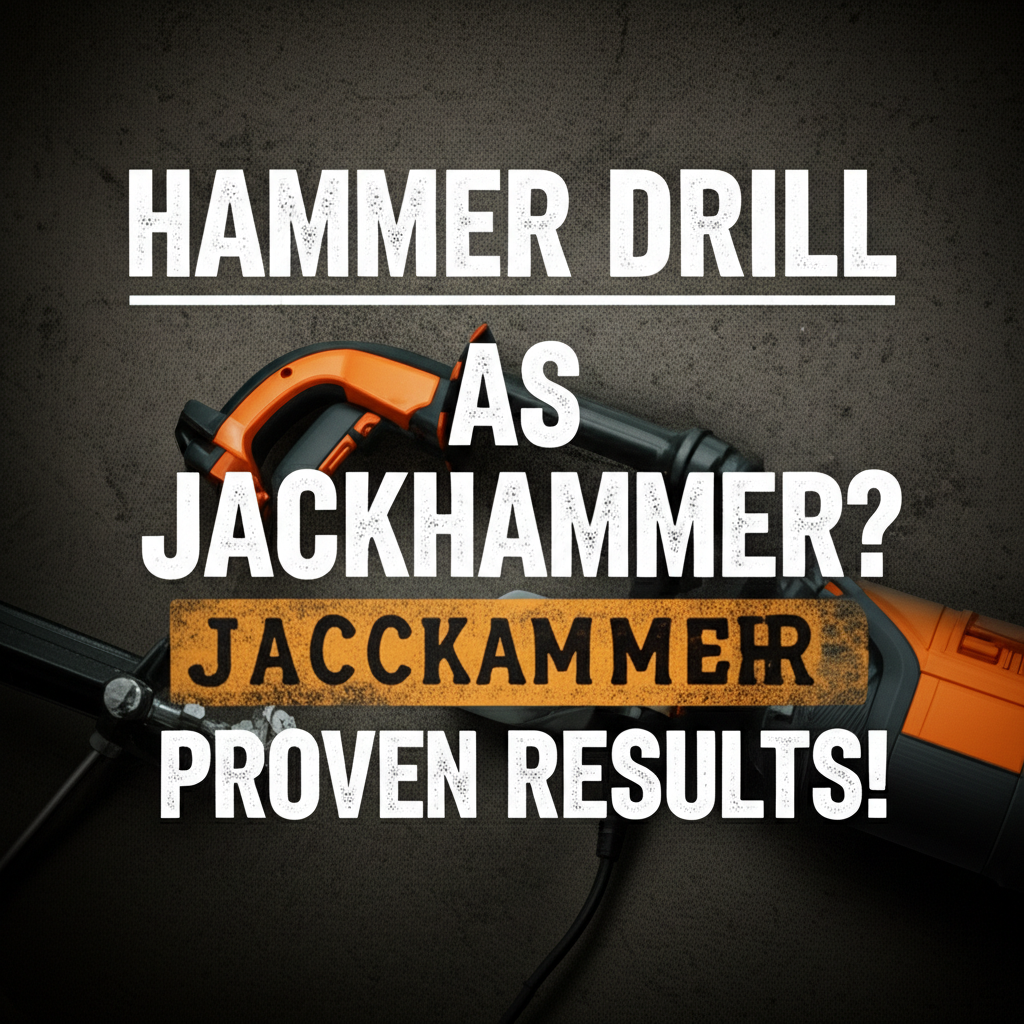 Hammer Drill as Jackhammer? Proven Results!