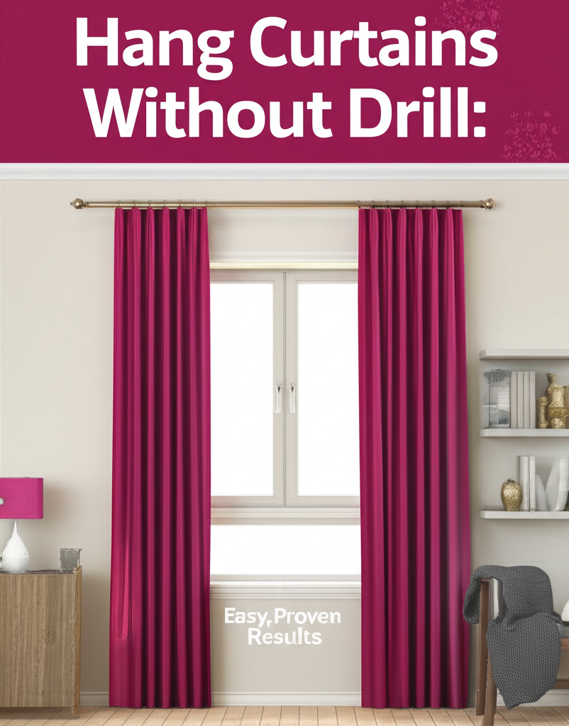 Hang Curtains Without Drill: Easy, Proven Results