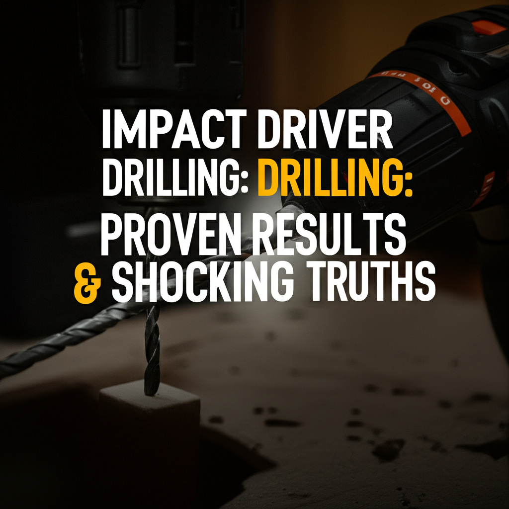 Impact Driver Drilling: Proven Results & Shocking Truths